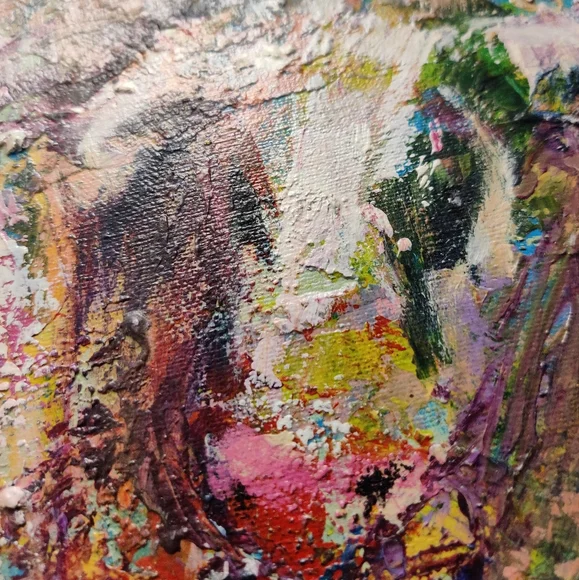 Abstract Cow Painting - Multicolor - Picture 2 of 13